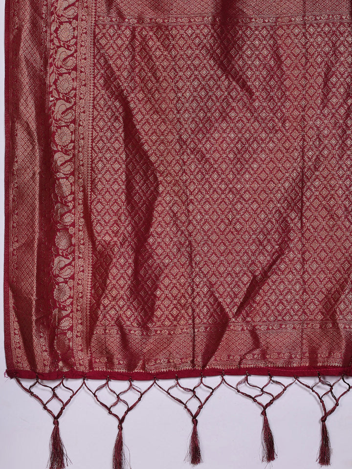Zaari Jaal Crepe Saree