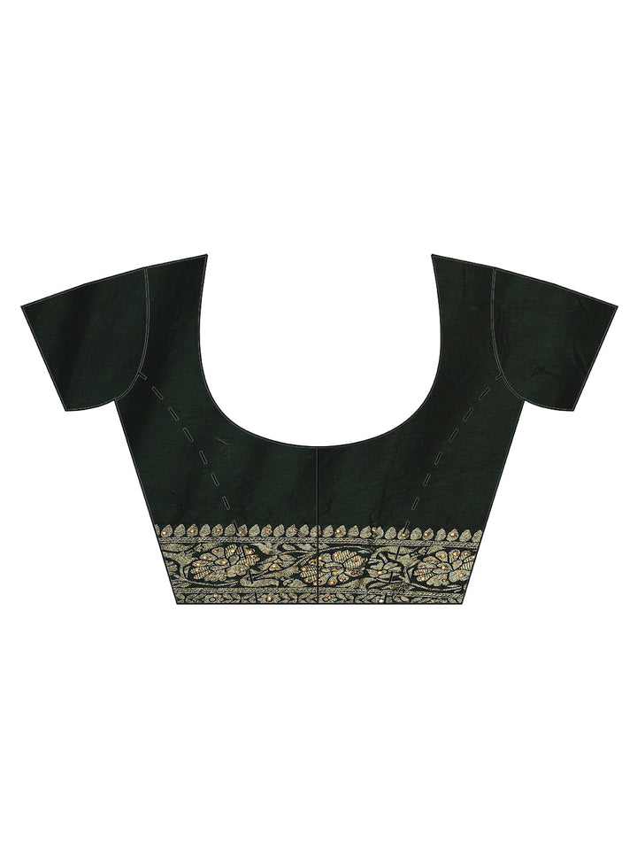 Bandhani Jaal Banarasi Embroidered Saree