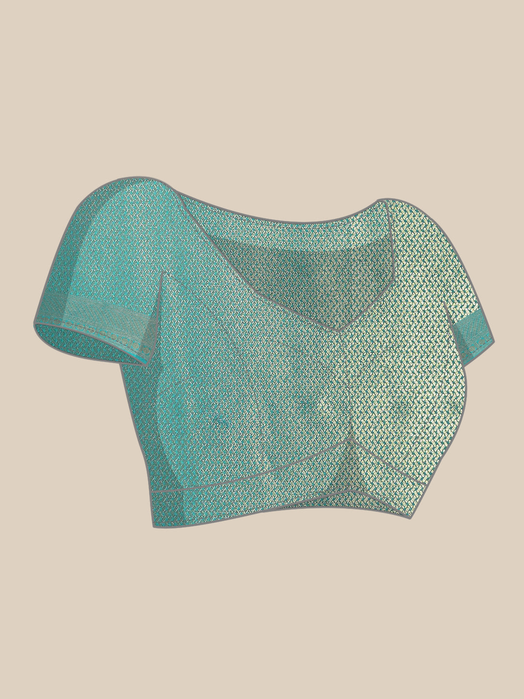 Brocade Zari Booti Art Handloom Woven Saree