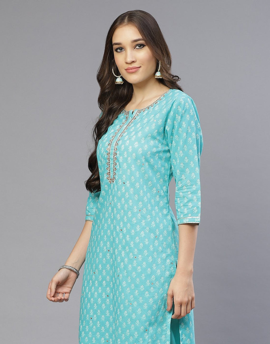 Cotton Printed Kurti With Pant