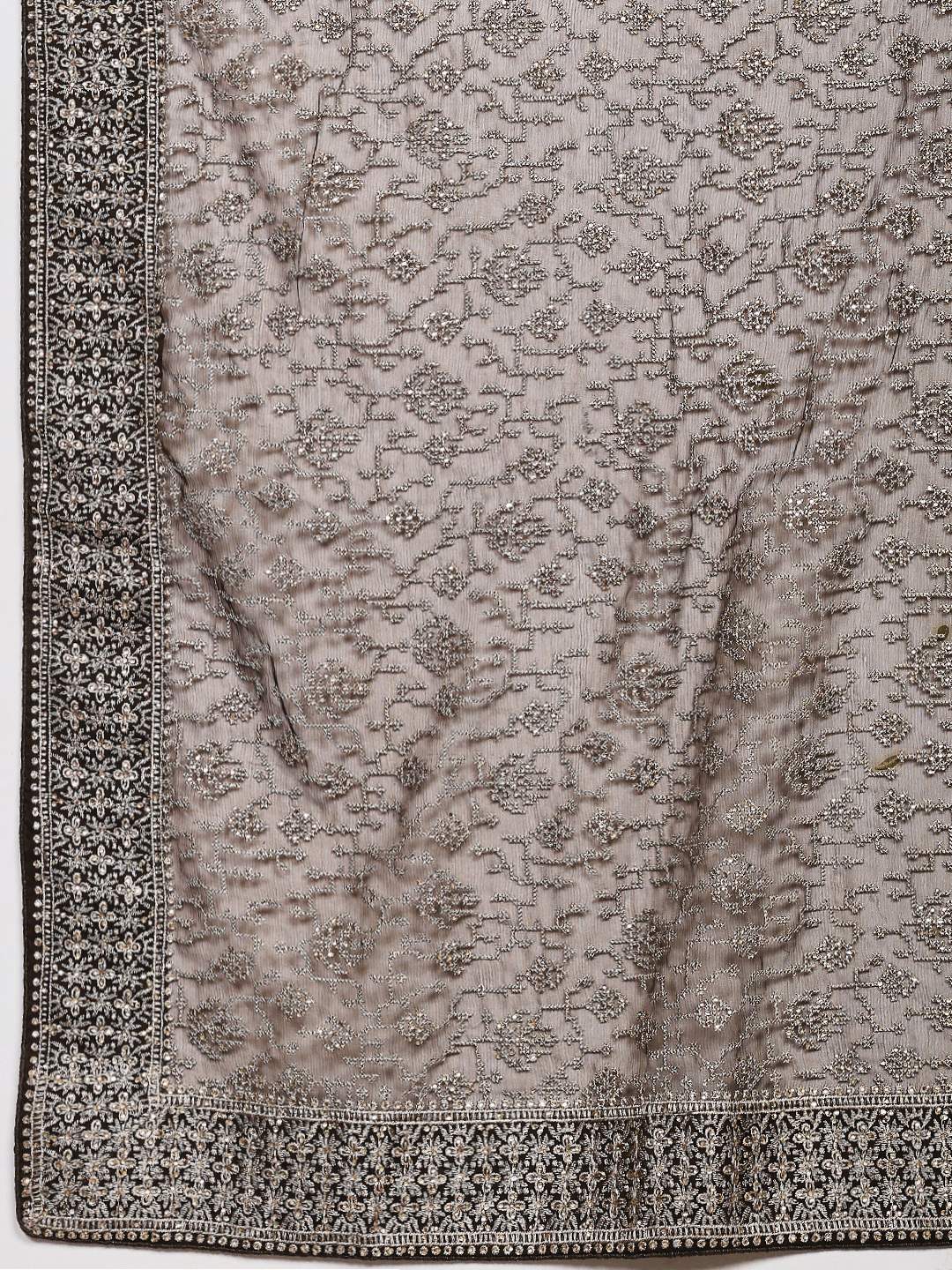 Embroidered Georgette Saree