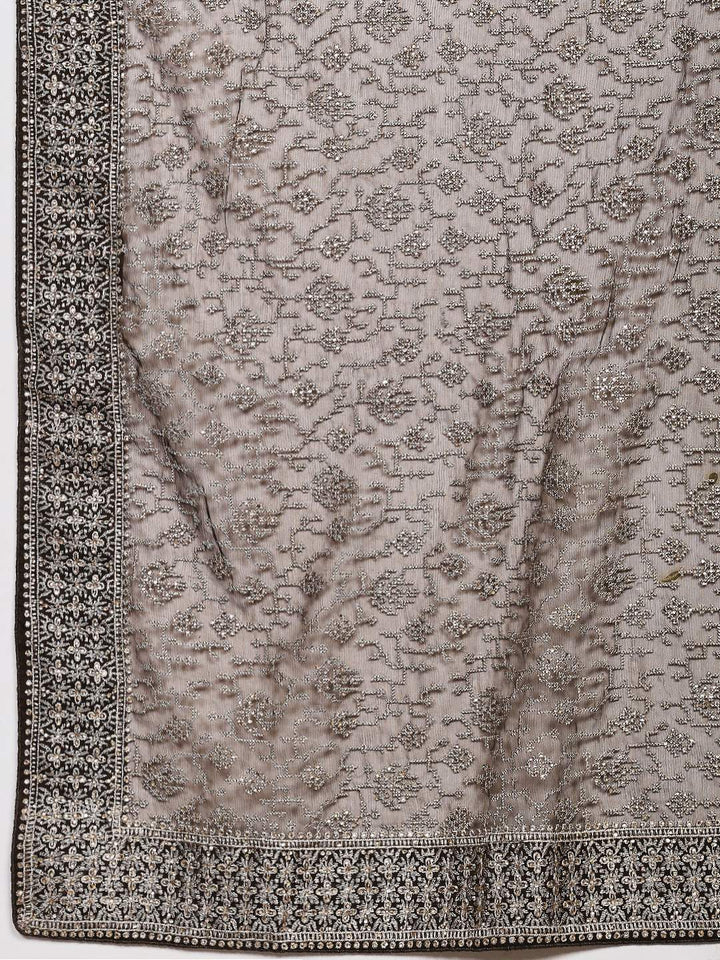 Embroidered Georgette Saree