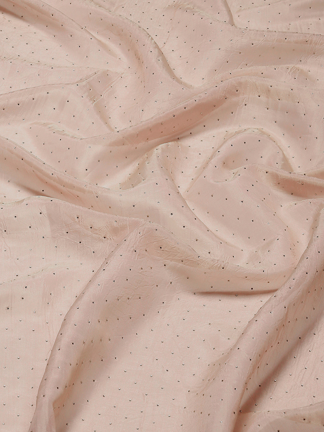 Swarovski Border Art-Chiffon Organza Plain Saree