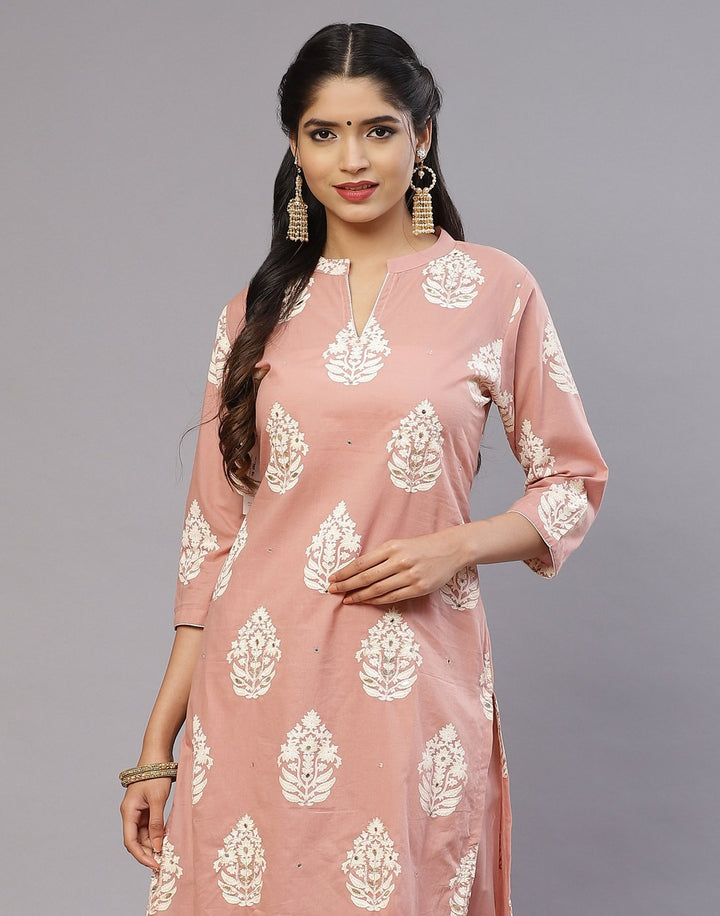 Cotton Printed Kurti Palazzo Set