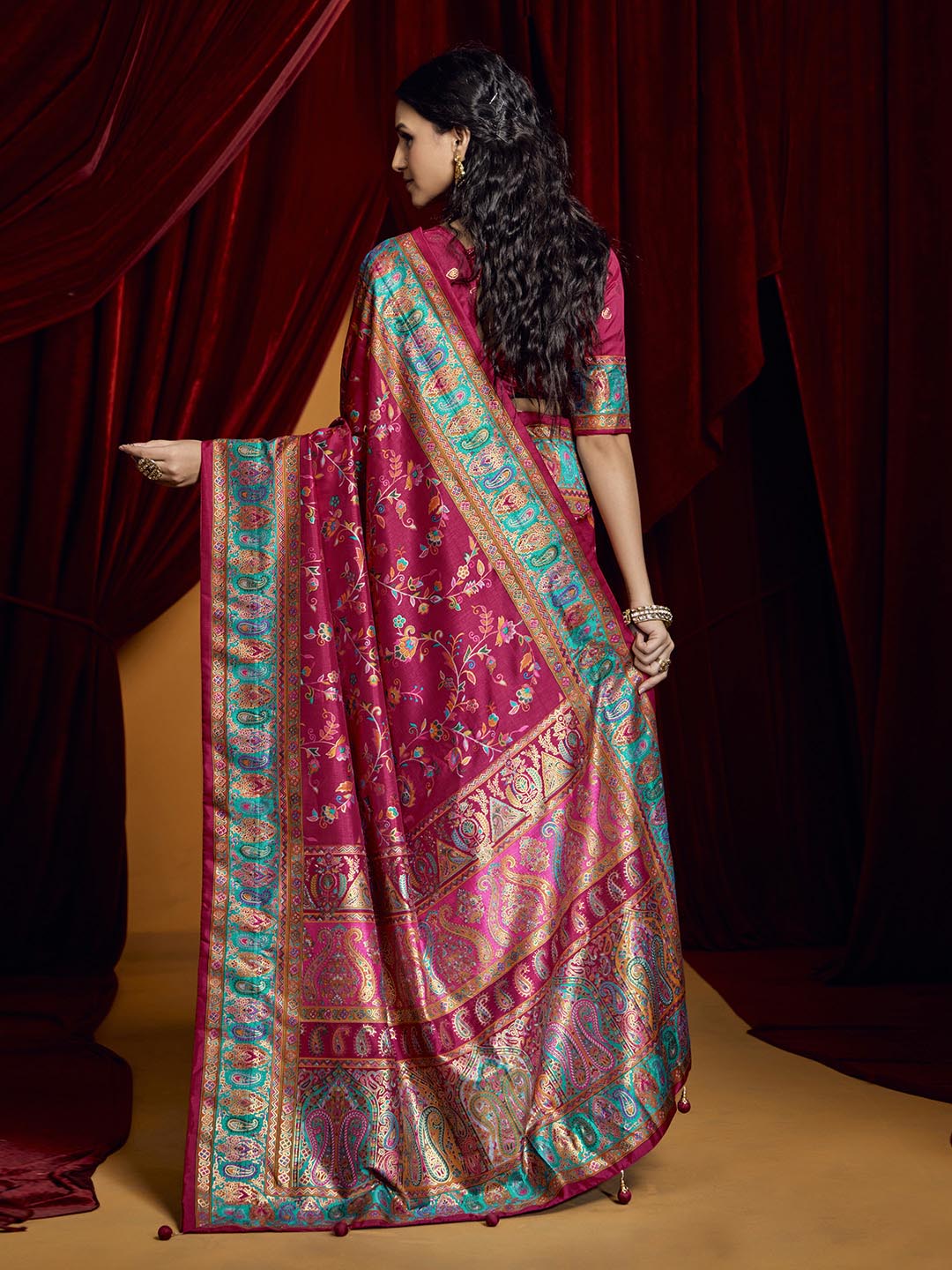 Digital Printed Art Crepe Saree