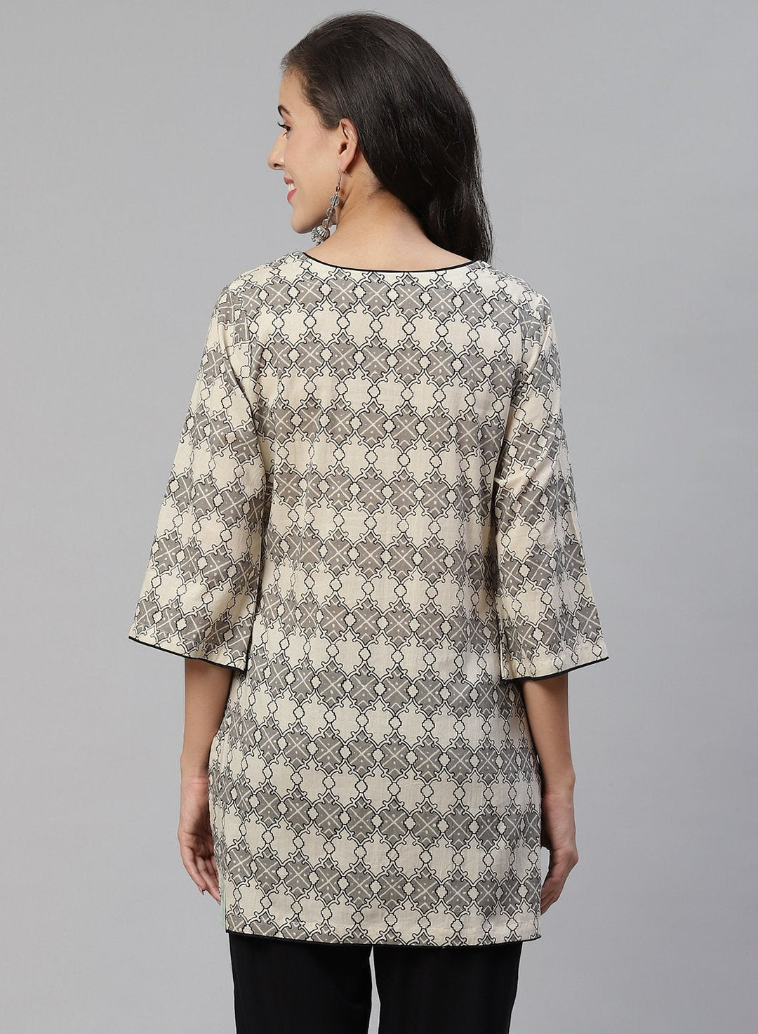 Printed Cotton Short Kurti