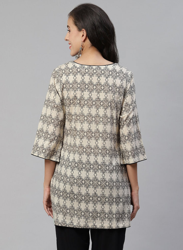 Printed Cotton Short Kurti