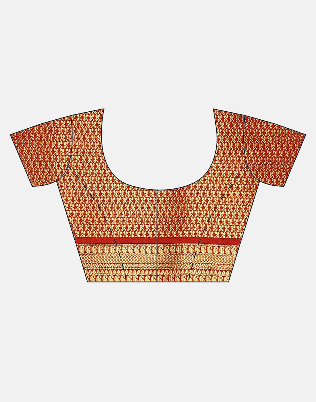Zari Border Booti Art Handloom Woven Saree