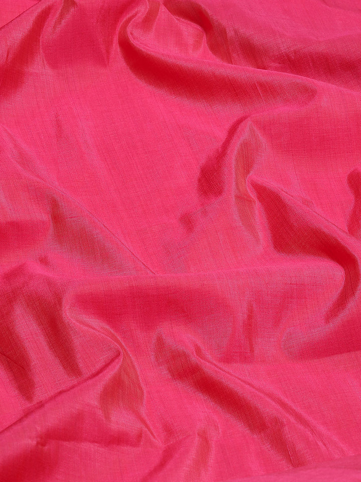 Plain Zari Border Handloom Woven Saree