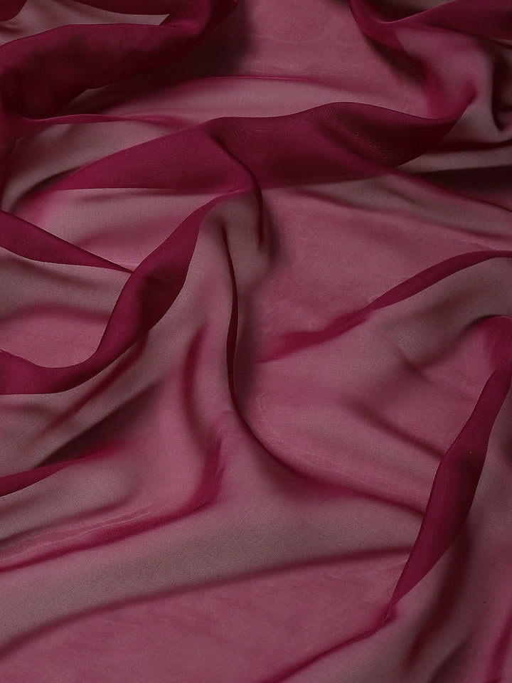Plain &amp; Embroidered Border Organza Saree