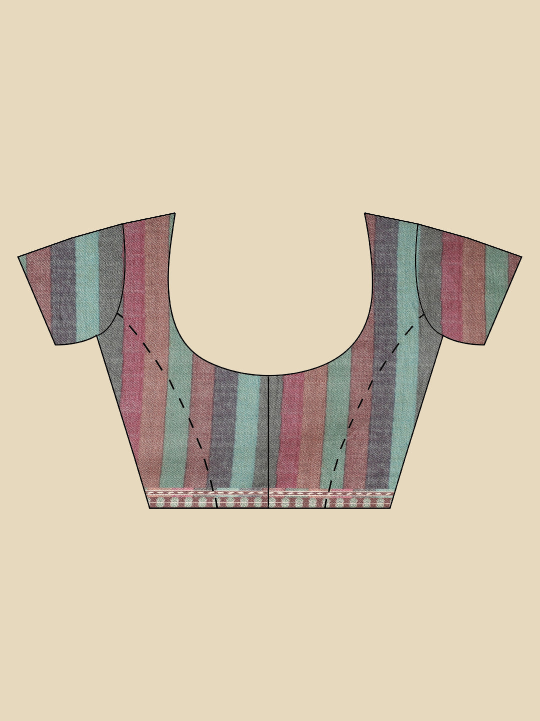 Printed Tussar Woven Saree