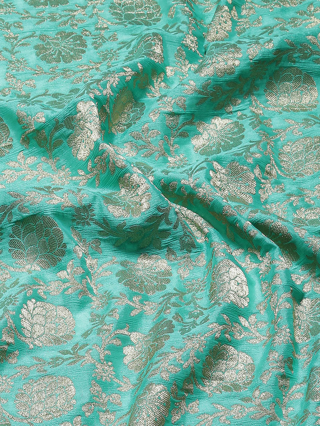 Zari Jaal Crepe Plain Saree