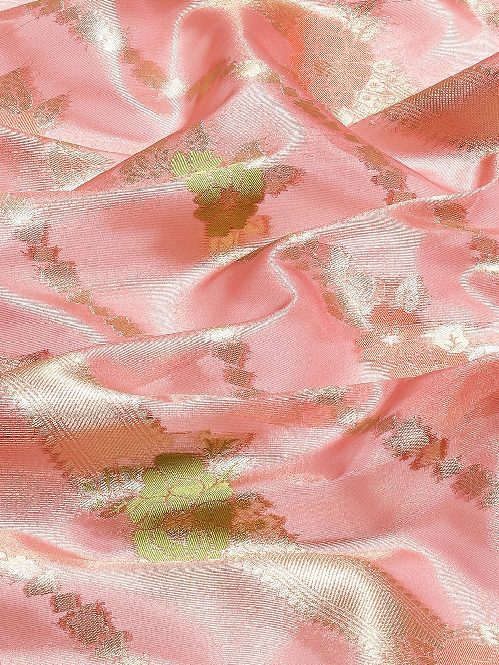 Floral Zari Jaal Handloom Woven Saree