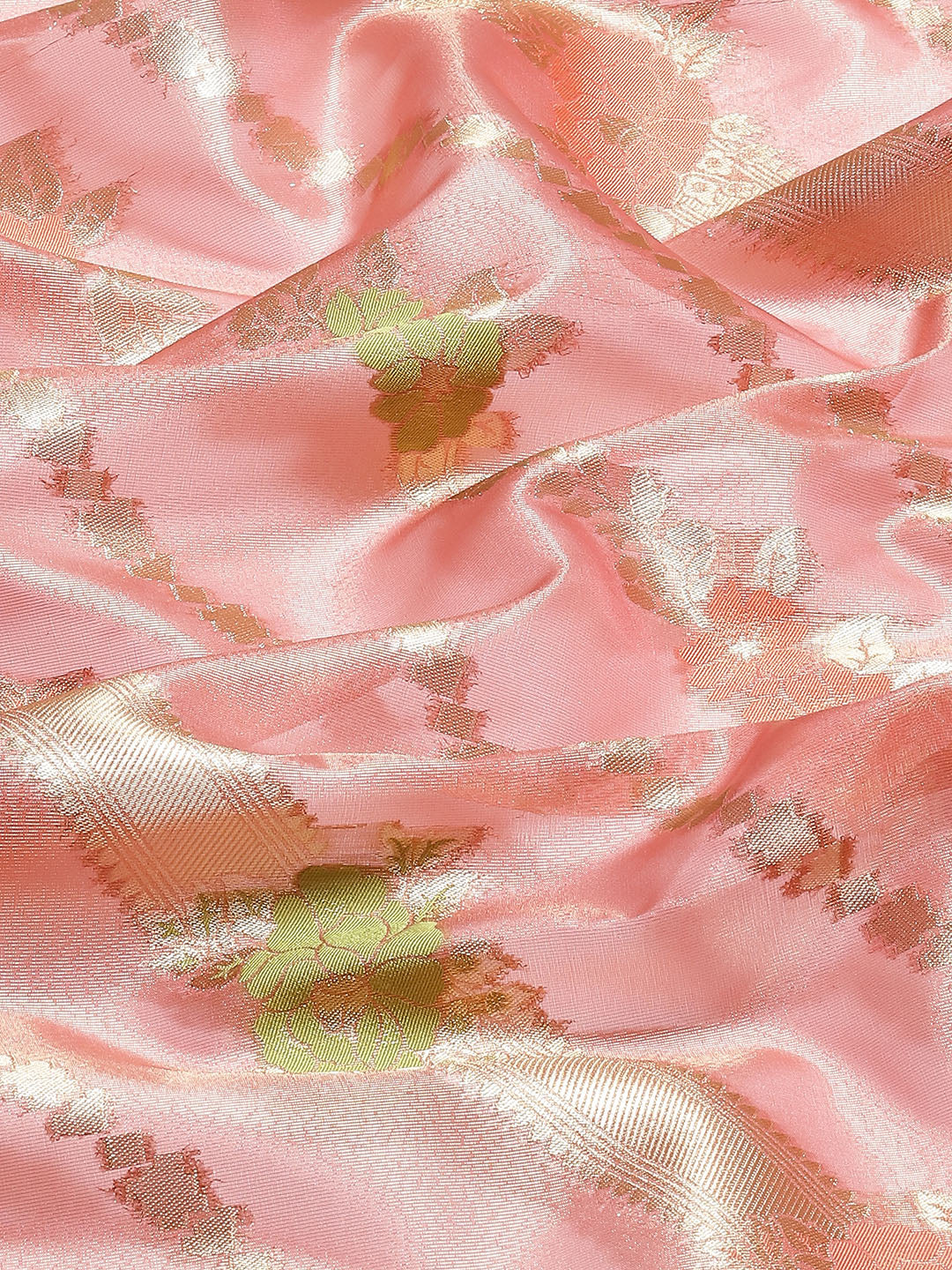 Floral Zari Jaal Handloom Woven Saree