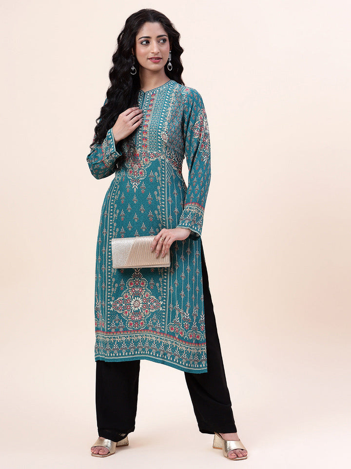 Digital Printed Crepe Kurta