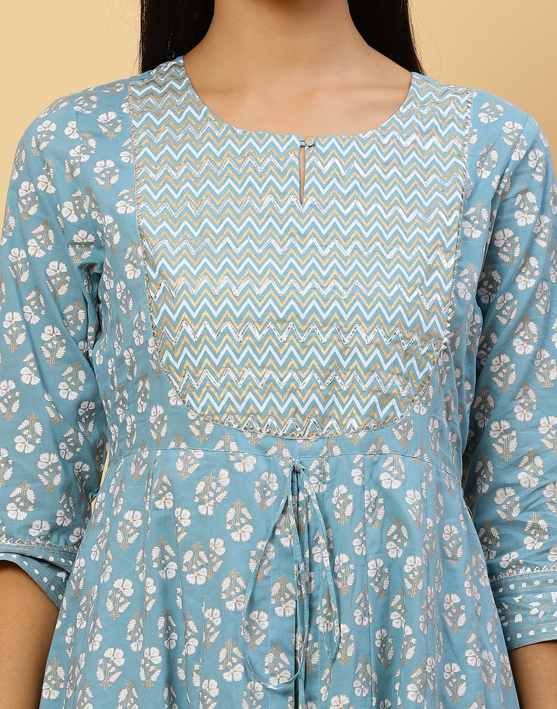 Printed Cotton Anarkali Kurti