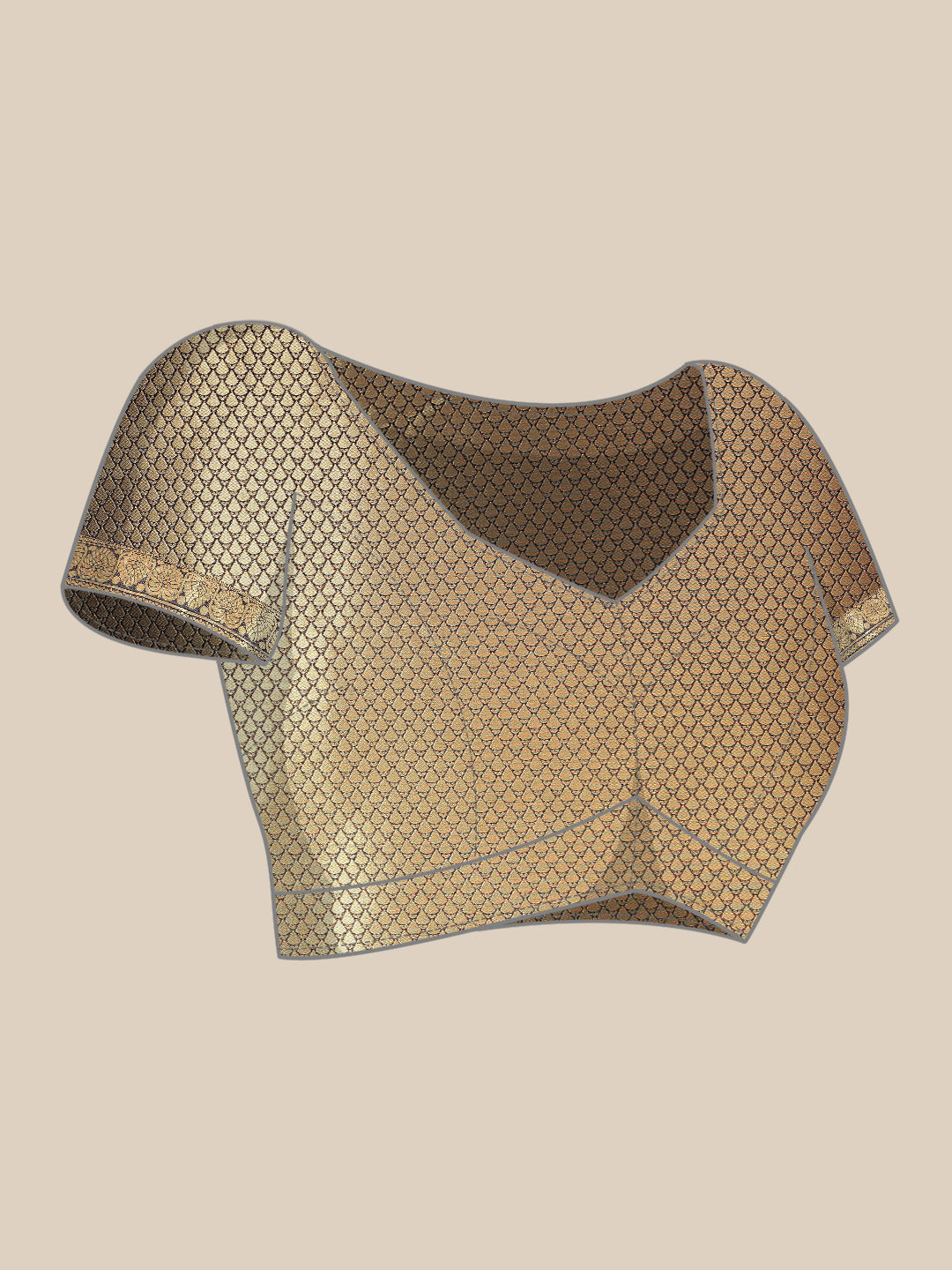 Brocade  Art Handloom Saree with Zari Border