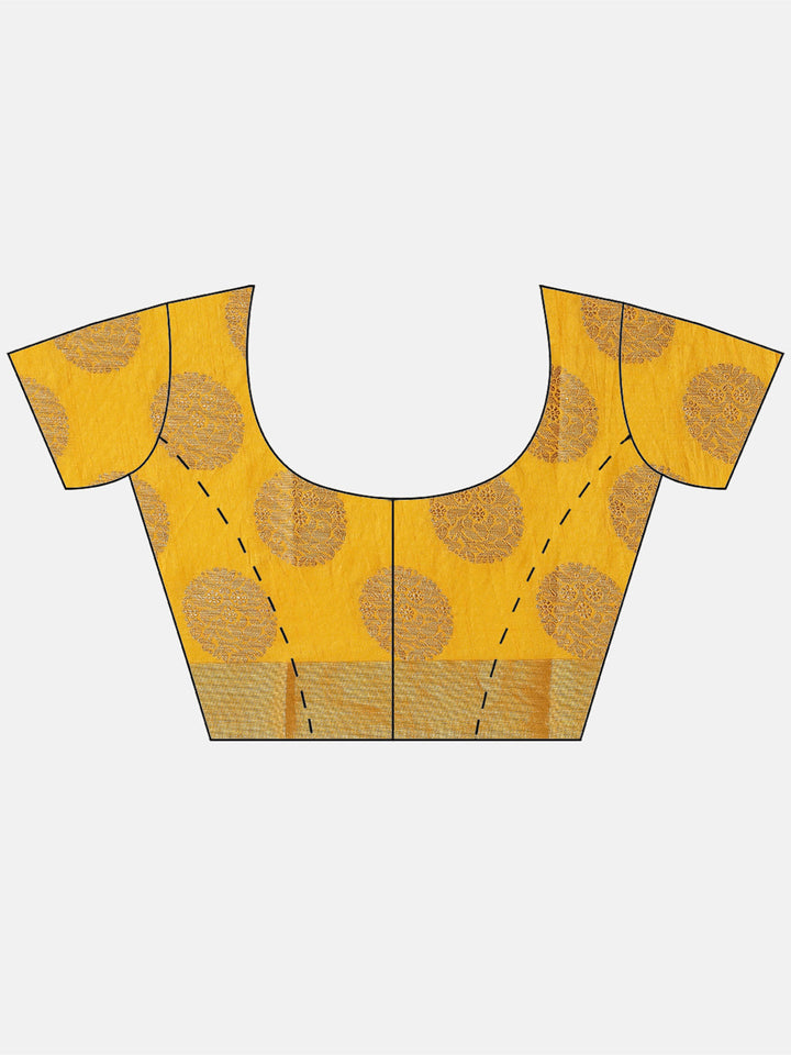 Ethnic Motifs Art Handloom Woven Saree