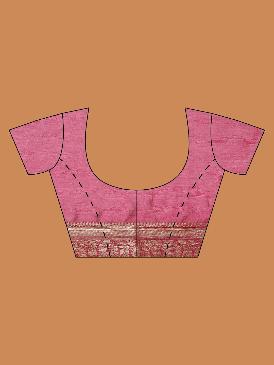 Zari Border Woven Chiffon Saree