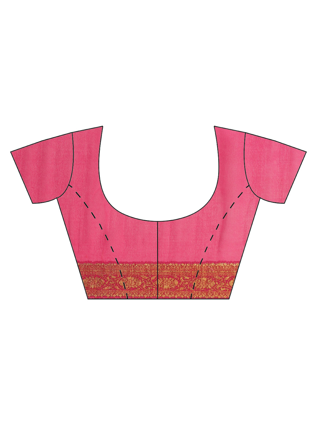 Antique Booti Chiffon Plain Saree