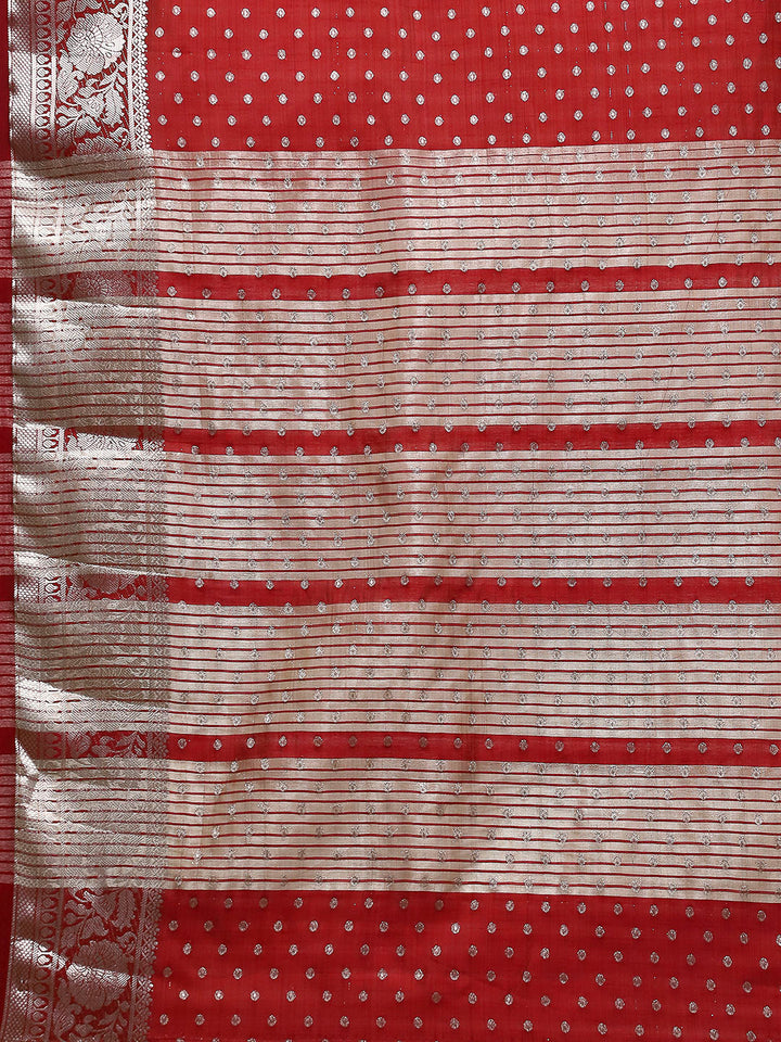 Woven Booti Art Silk Saree