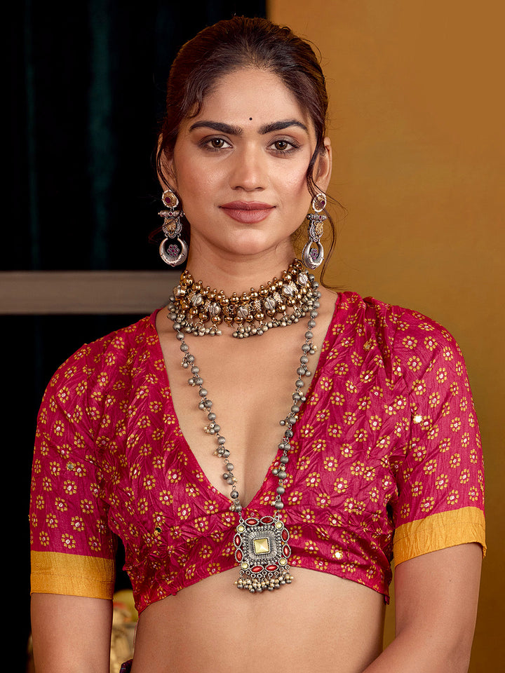 Printed Art Silk Saree
