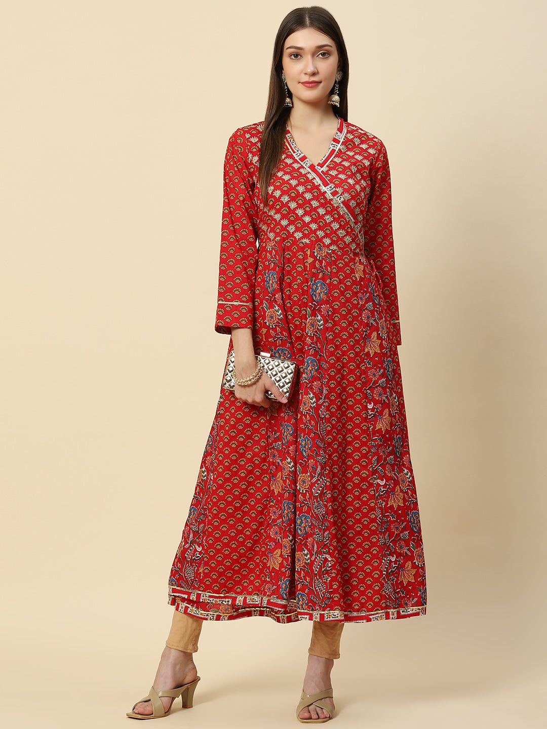 Printed Cotton Anarkali Kurta