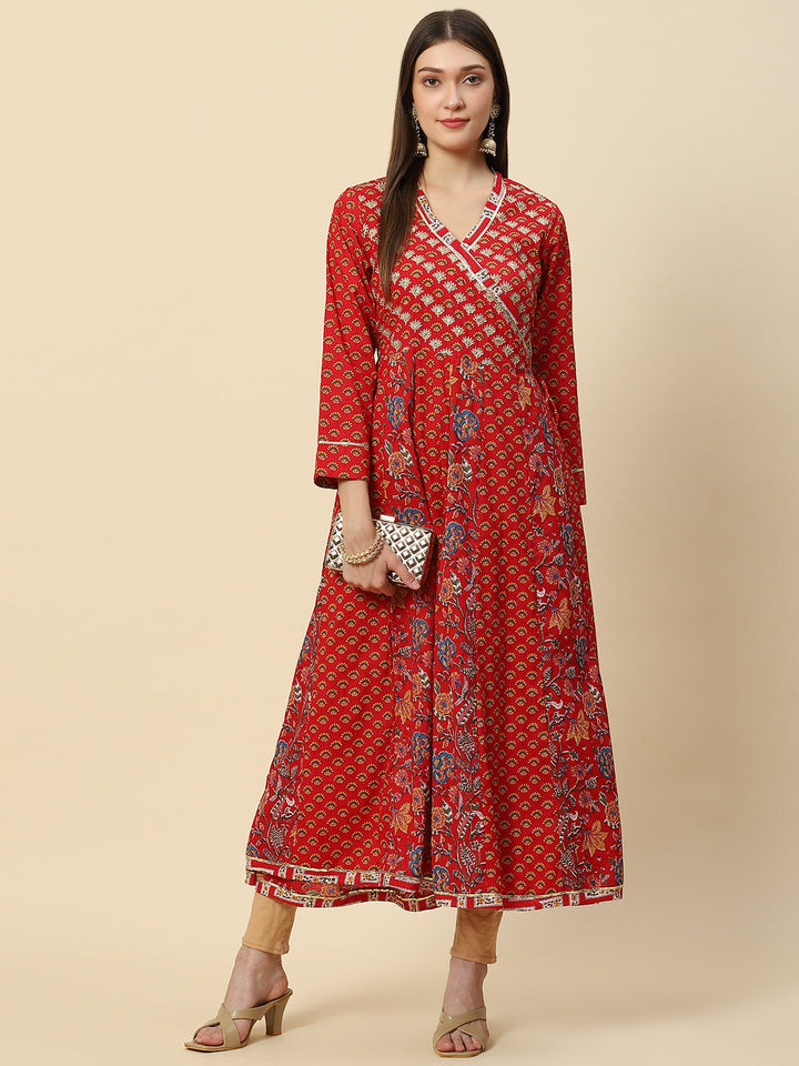 Printed Cotton Anarkali Kurta