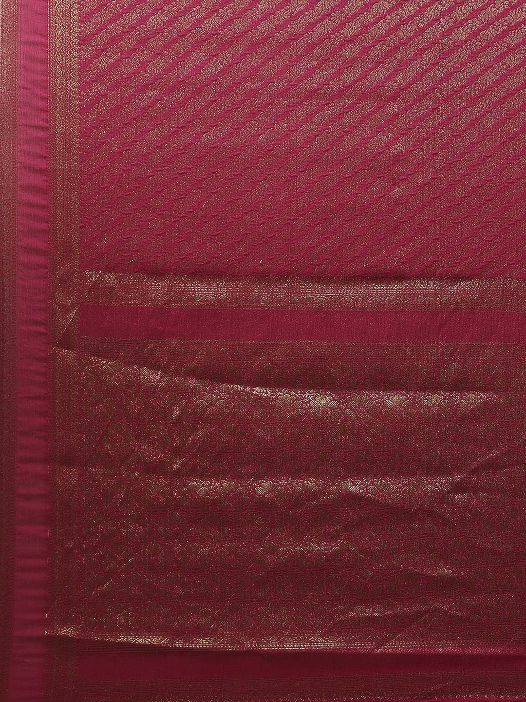 Plain Crepe Saree