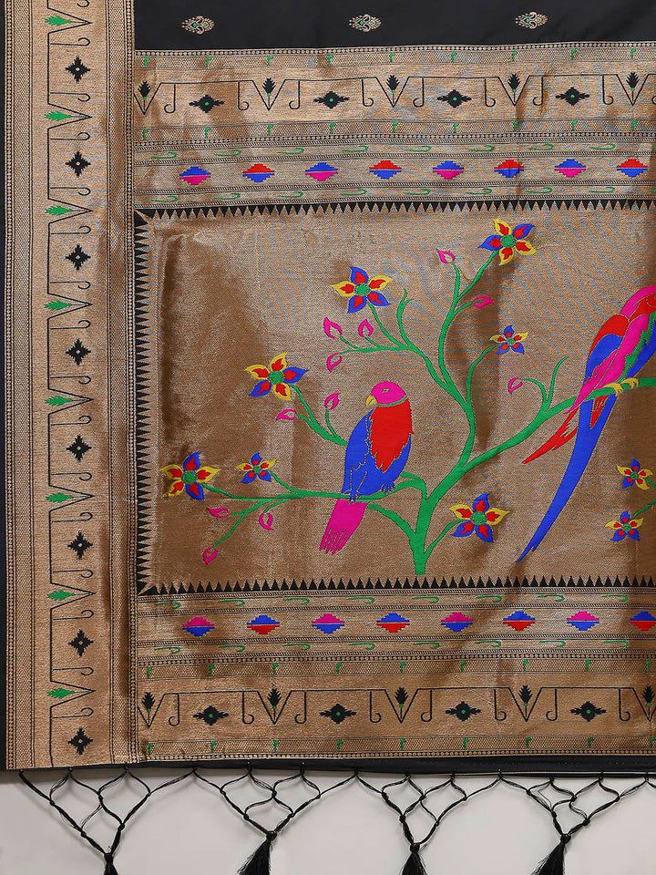 Woven Design Cotton Blend Saree