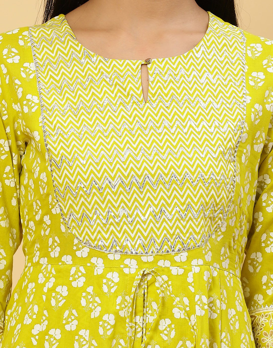 Printed Cotton Anarkali Kurti