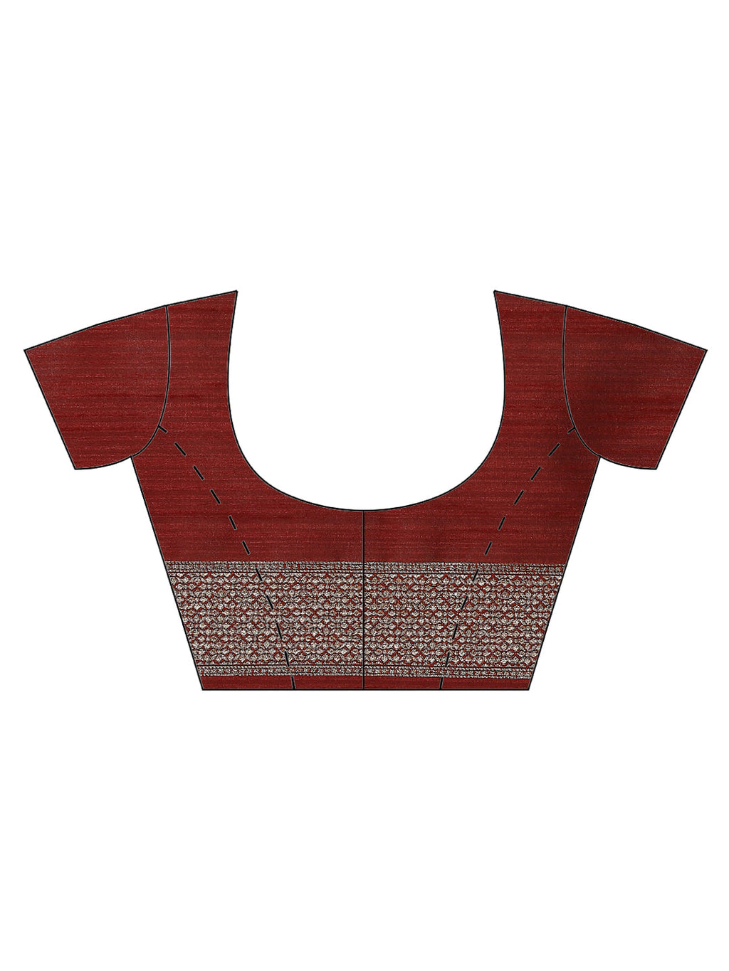 Zari Border Booti Tussar Woven Saree