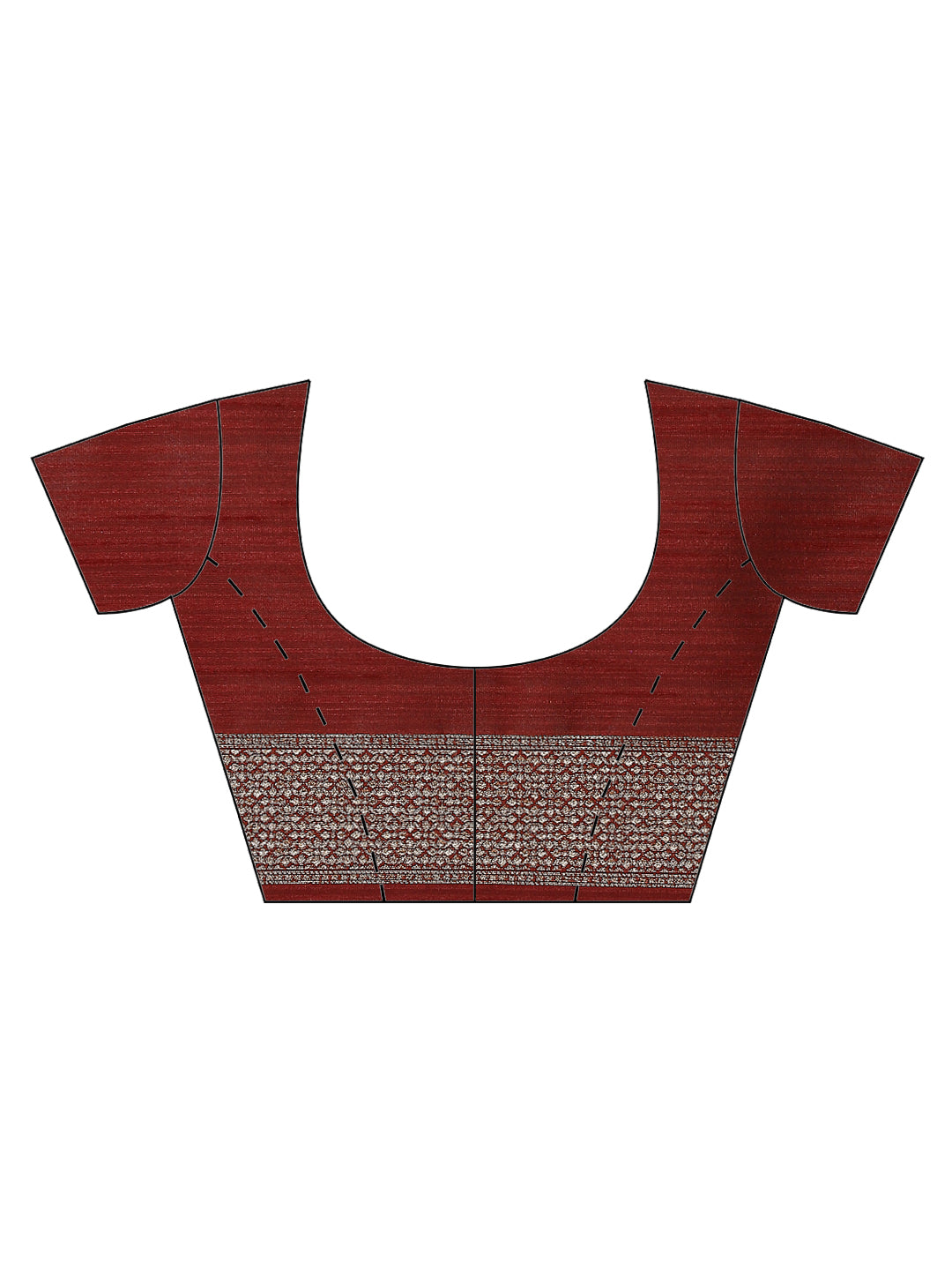 Zari Border Booti Tussar Woven Saree