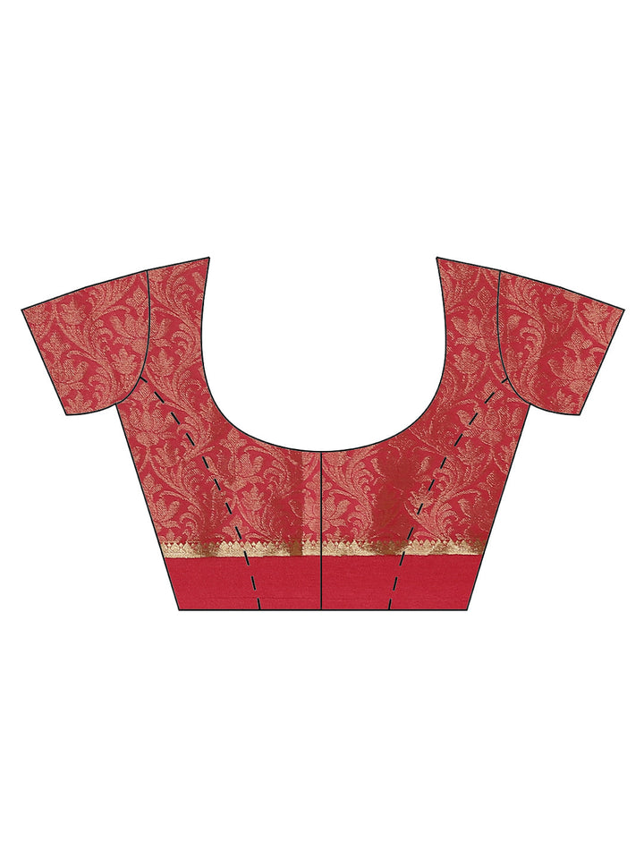 Light Brocade Georgette Plain Saree