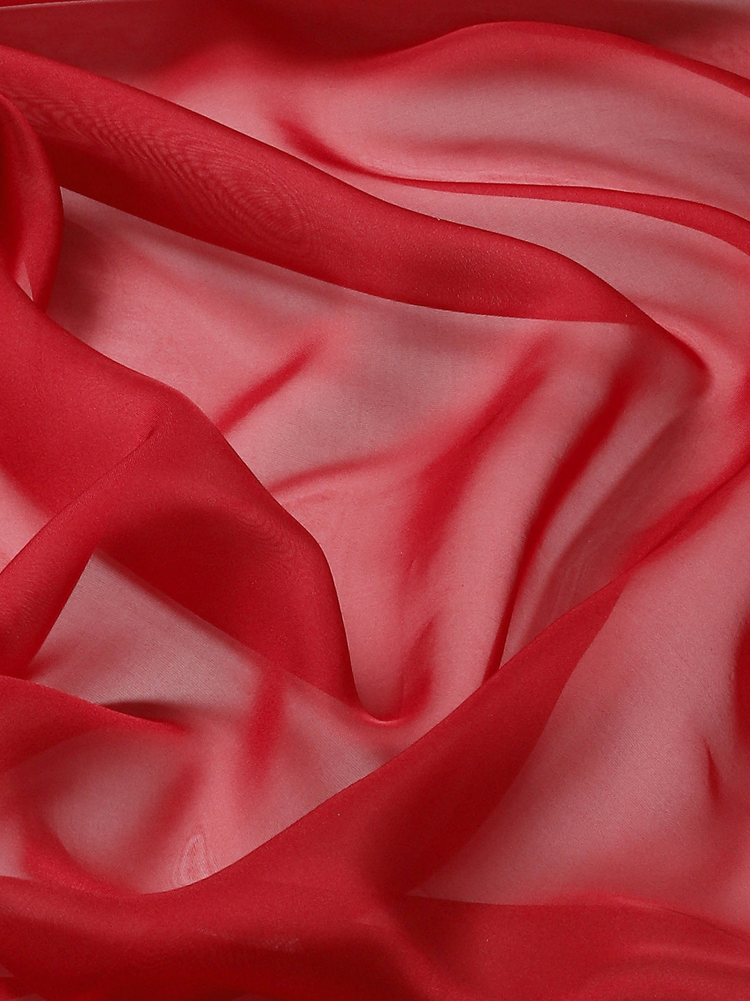Plain &amp; Embroidered Border Organza Saree