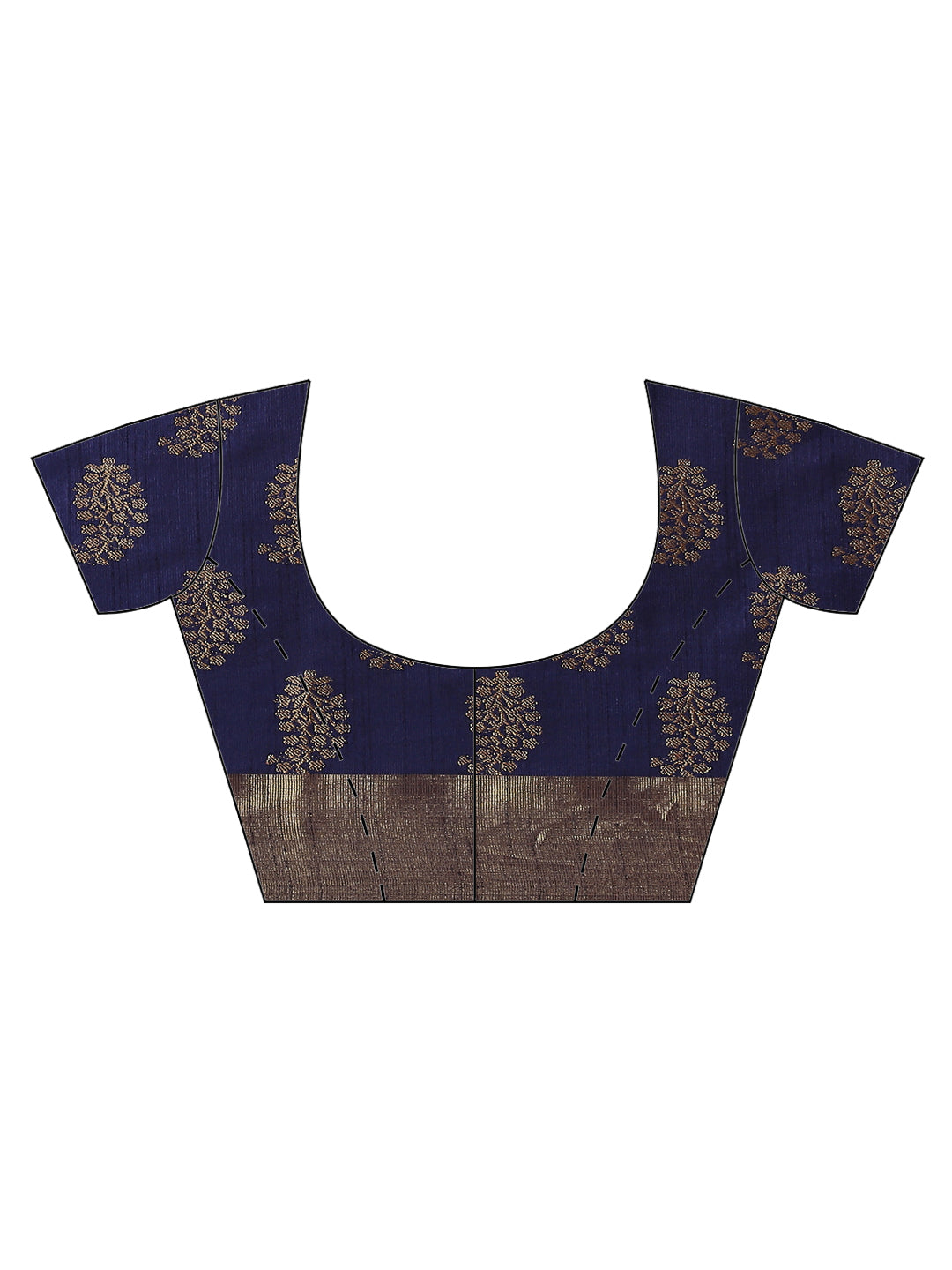 Zari Border Booti Art Handloom Woven Saree