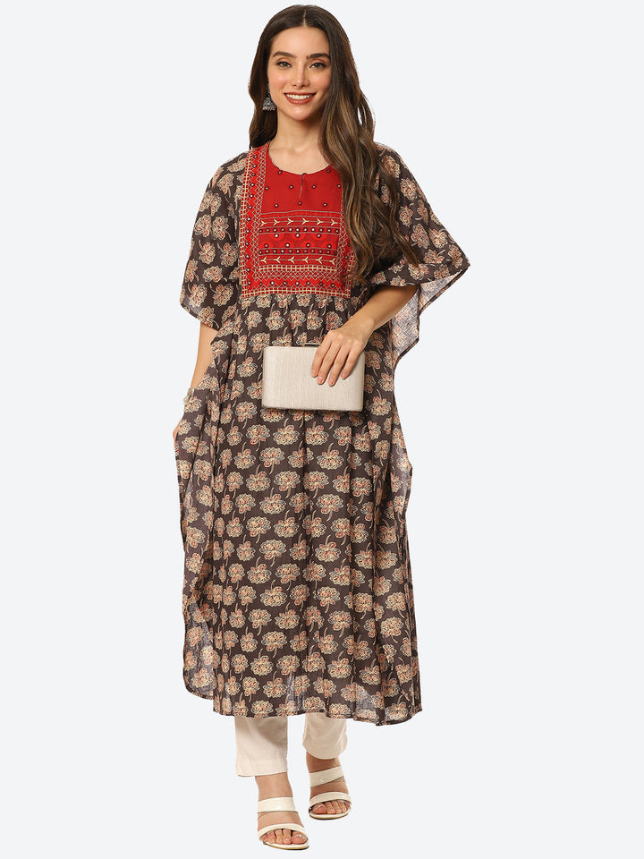 Printed Cotton Kaftan Kurta