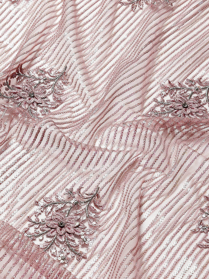 Swarovski Jaal Embroidered Net Saree