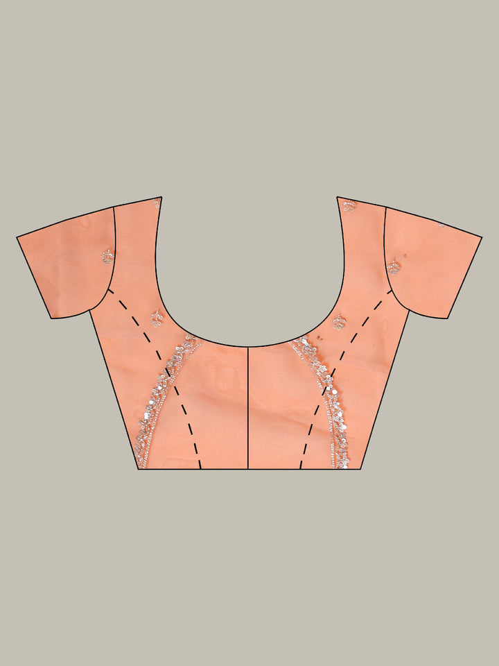 Sequence Embroidery Tissue Saree