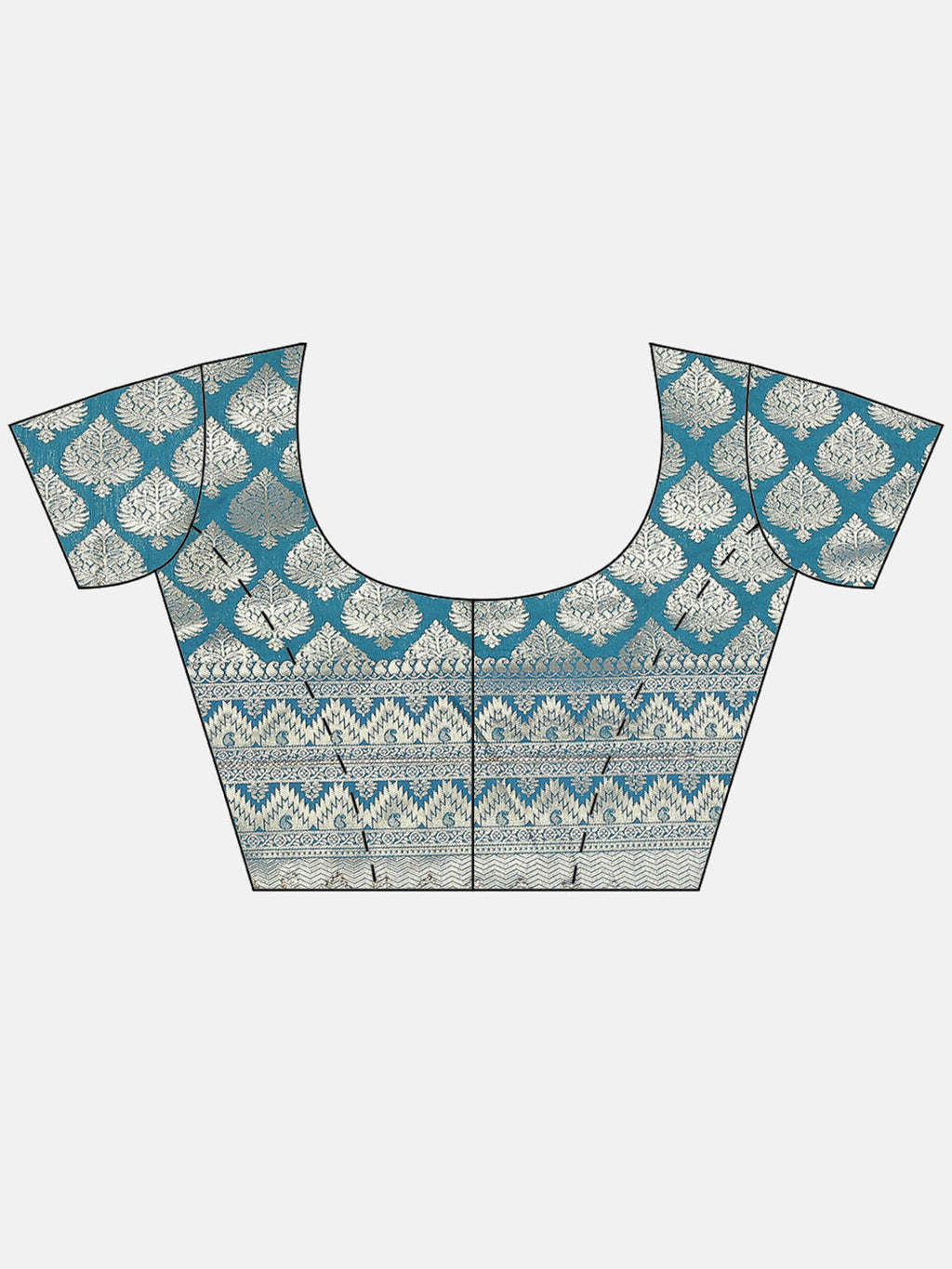 Art Handloom Saree with Brocade Zari Jaal Border