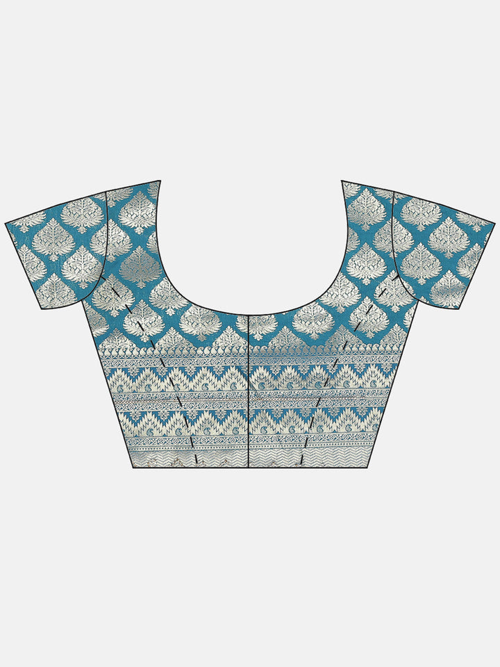 Art Handloom Saree with Brocade Zari Jaal Border