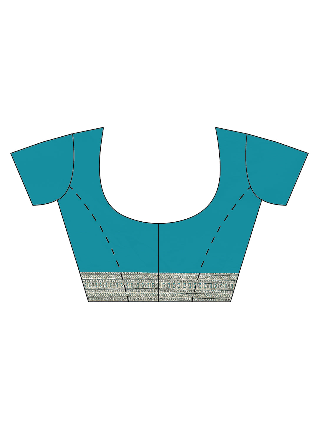 Zari Border Booti Banarasi Woven Saree