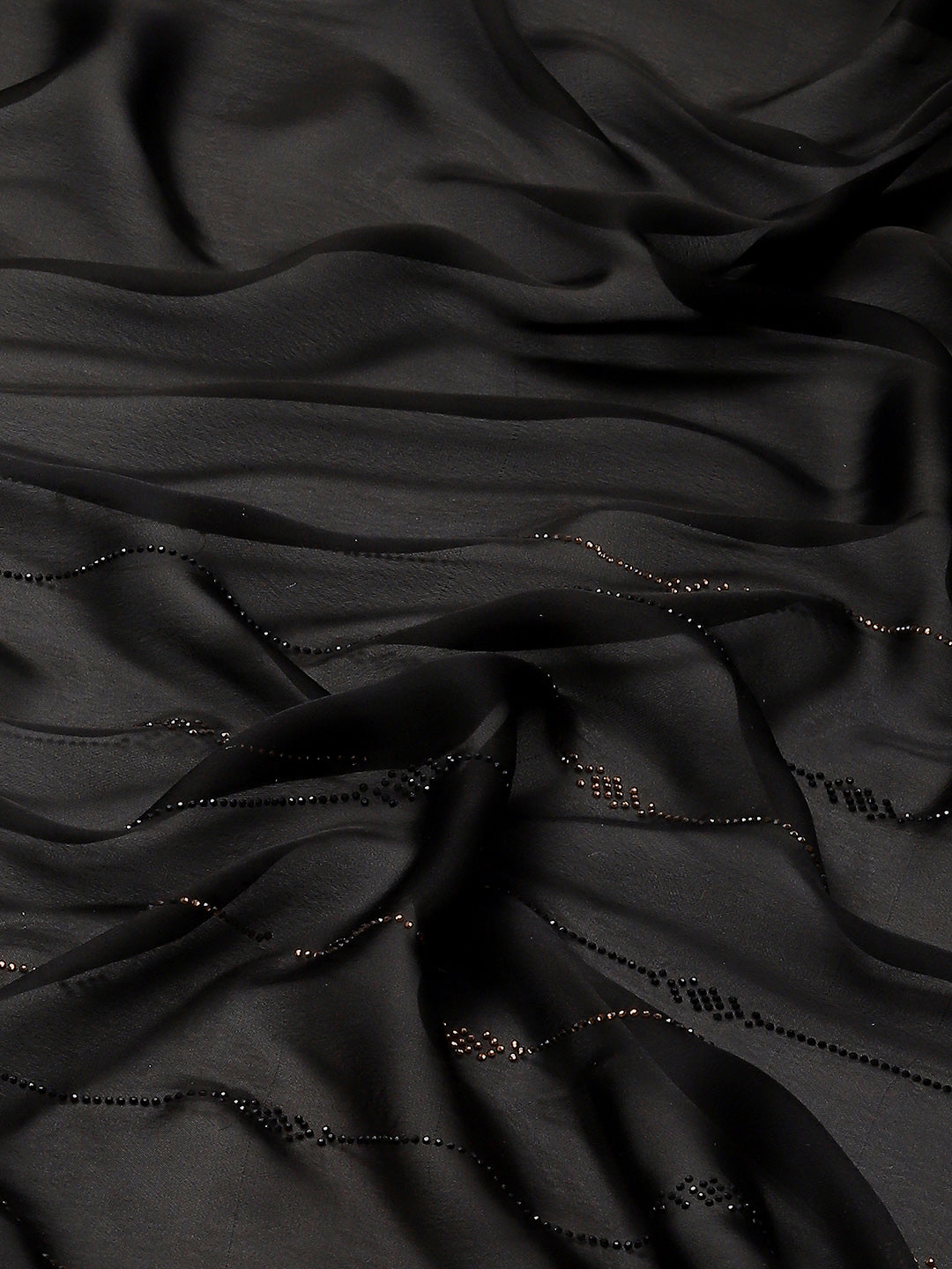 Stone Embroidered Satin Saree