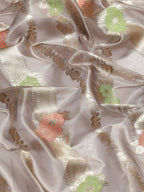 Floral Zari Jaal Handloom Woven Saree
