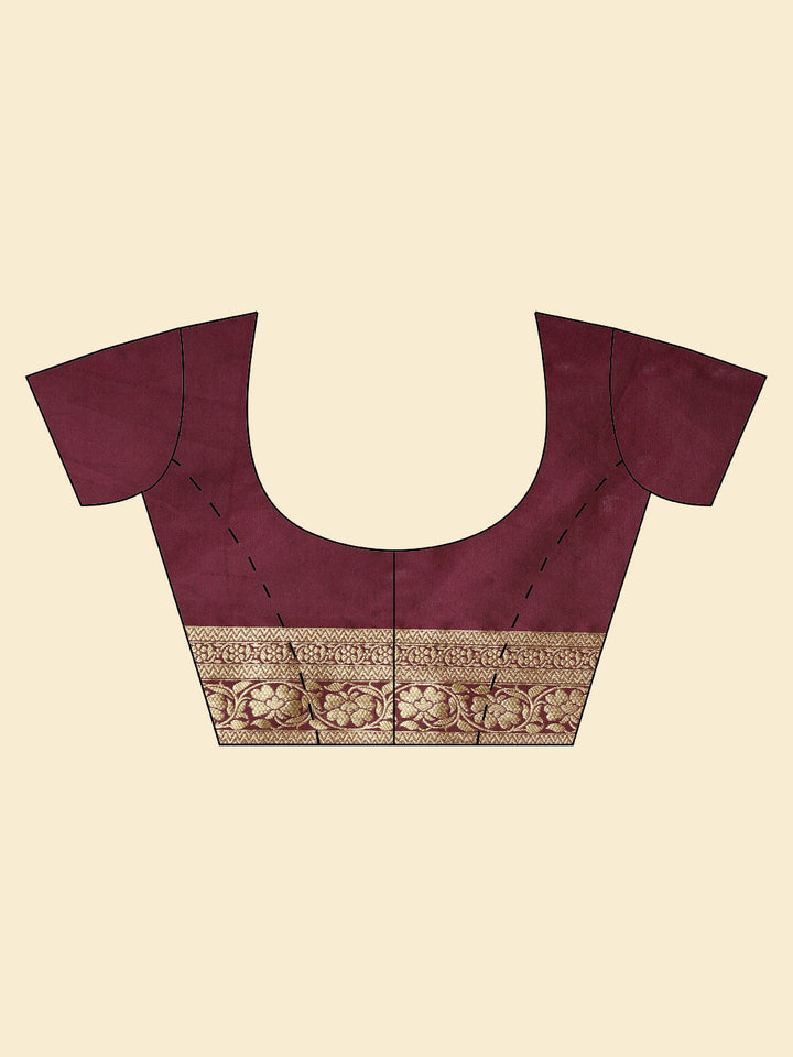 Zari Jaal Woven Banarsi Saree