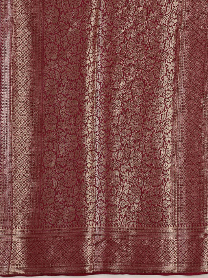 Plain Crepe Saree