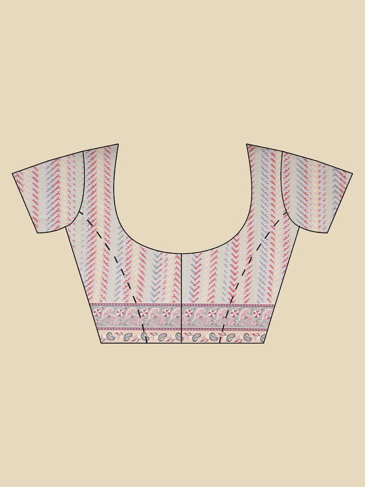 Printed Tussar Saree