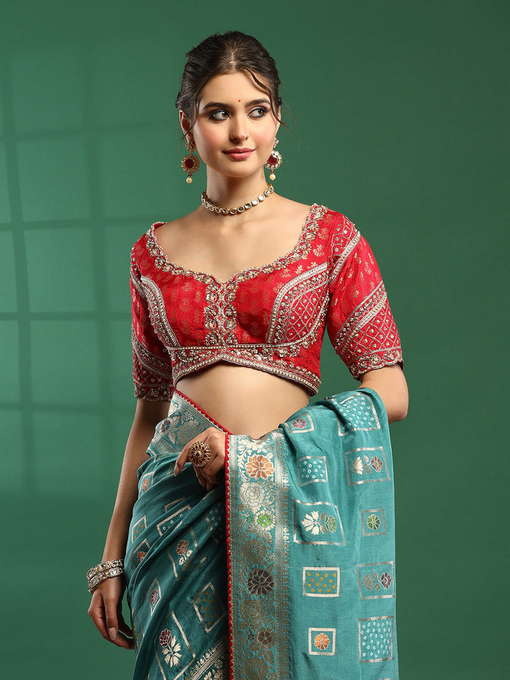 Embroidered Banarasi Saree