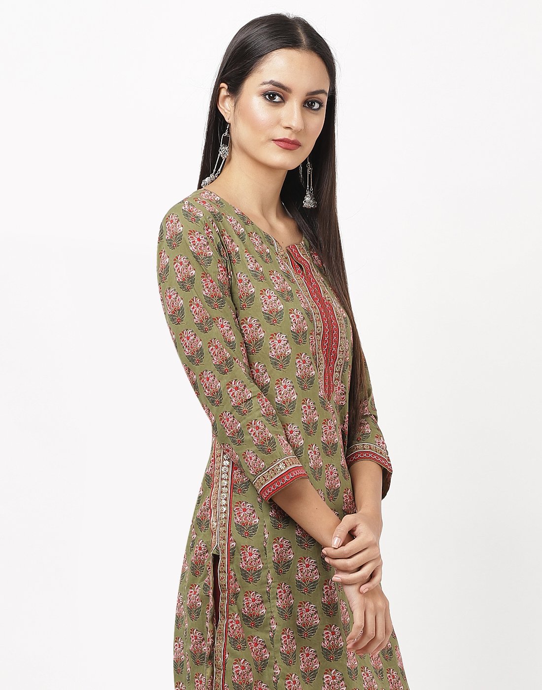 Mustard Cotton Kurti