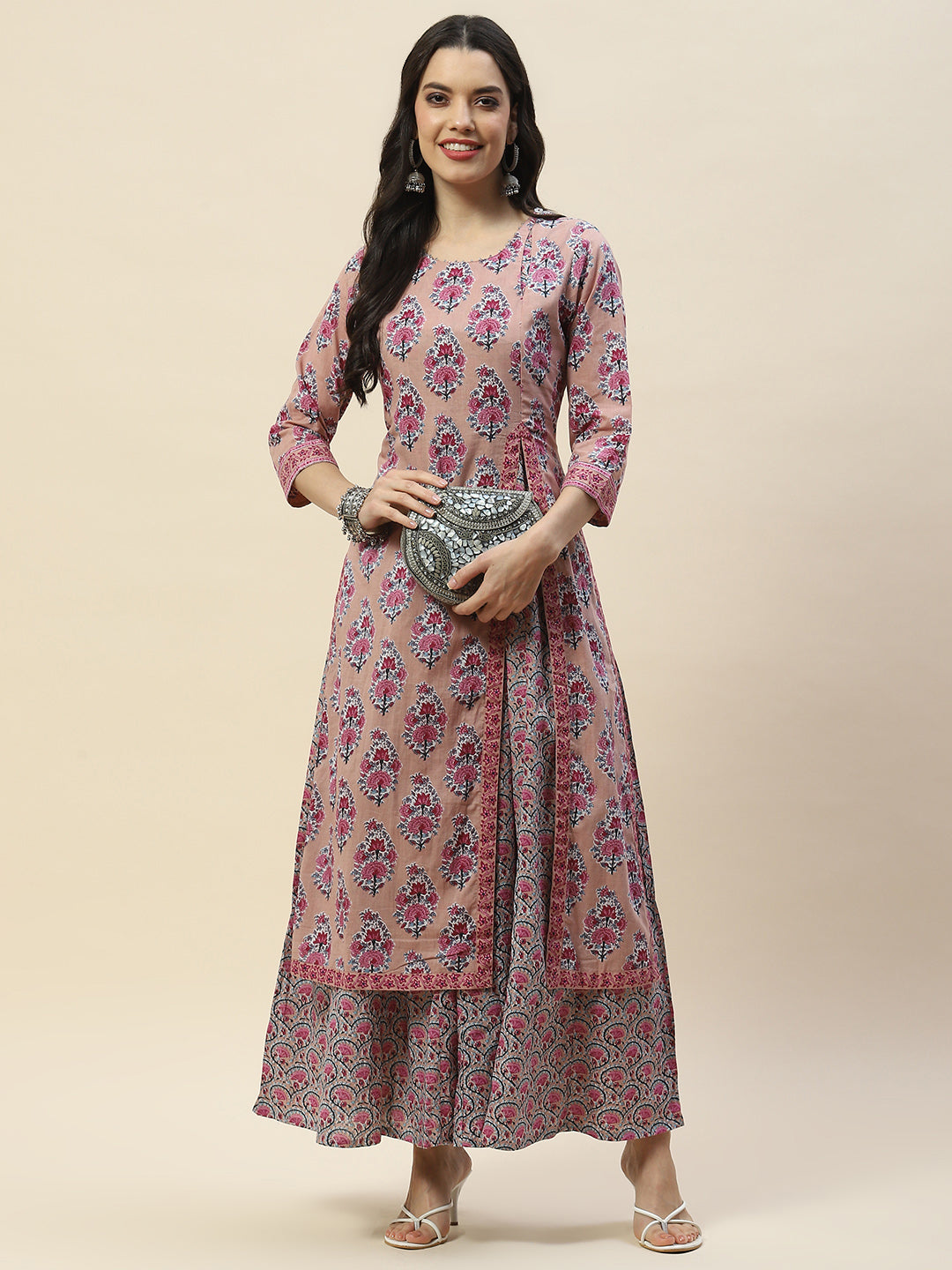 Printed Cotton Double Layer Kurta